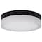 Nuvo Pi, 9 Inch LED Flush Mount, Black Finish, Frosted Etched Glass, CCT Selectable, 120 Volts 62/568 - alternate 1